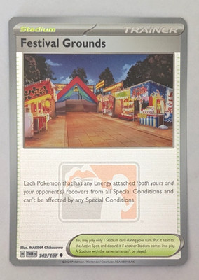 POKEMON ~ FESTIVAL GROUNDS ~ 149/167 ~ LEAGUE & CHAMPIONSHIP PROMO HOLO ~ NM