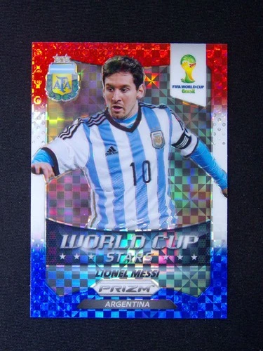 2014 Panini Prizm World Cup Lionel Messi #1 Argentina Stars Blue White Red Power