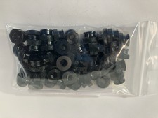 1/4-20 x 3/8" Knurled Thumb Nuts 50 Pieces Aluminum Black Anodized