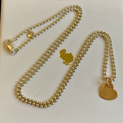 Dodo Pomellato Collana Argento 50 Cm Ciondolo Cuore Grande Oro - Main Image