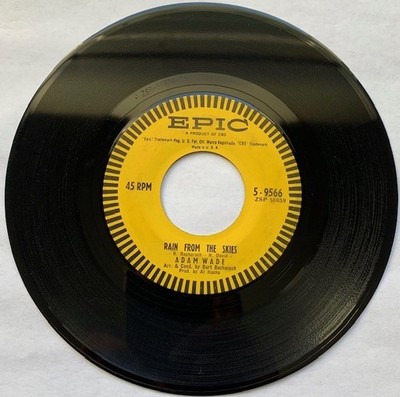 ADAM WADE-EPIC 5-9566-DONT LET ME CROSS OVER-RAIN FROM THE SKIES-7'' 1963 SOUL NM