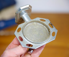 Vintage Wall Mount Soap Dish Toothbrush Holder Chrome Nickel Industrial bathroom