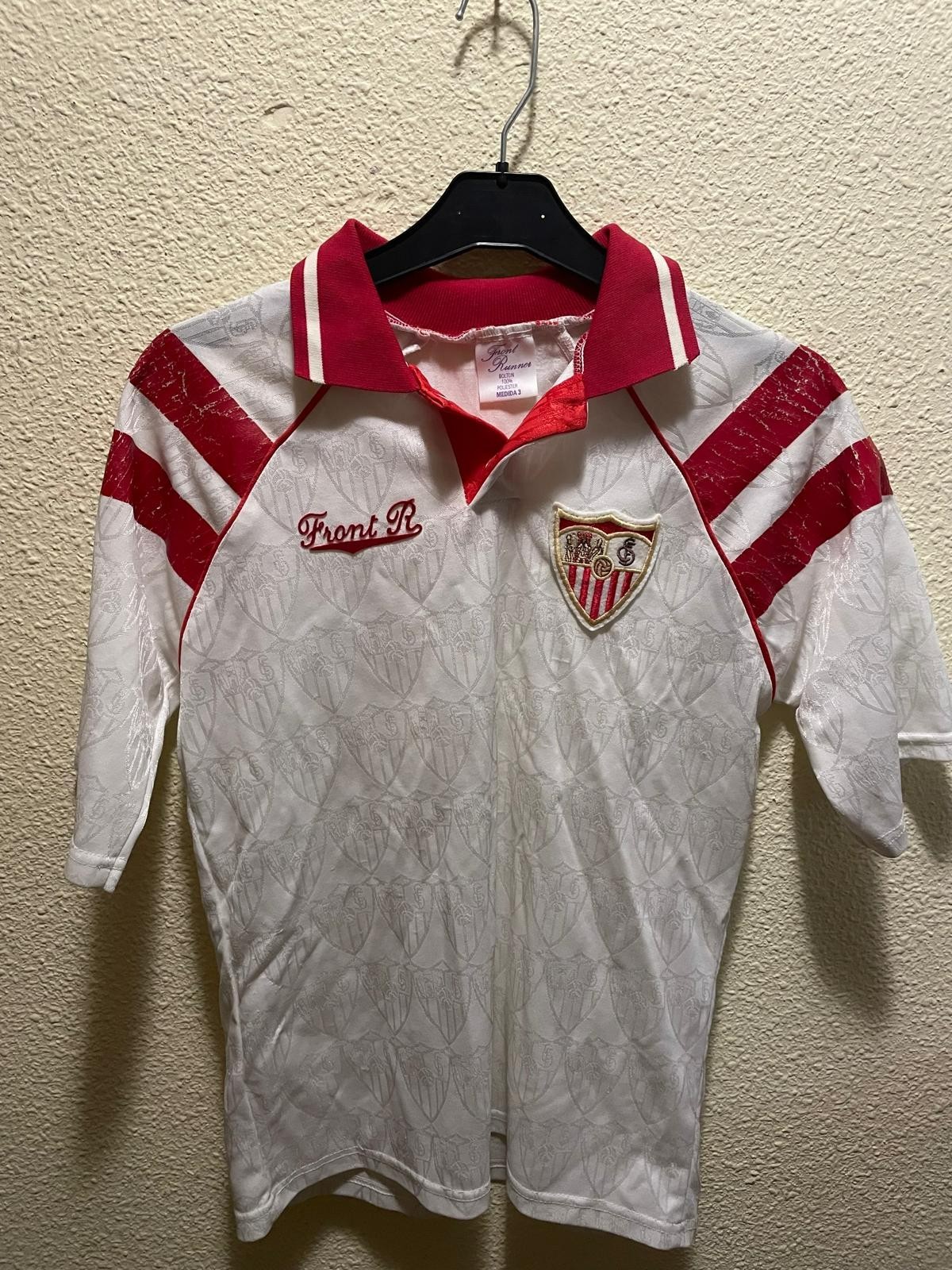 CAMISETA OFICIAL SEVILLA FC 1992-93 (HOME) Front Runner Medida 3 (Talla "S")