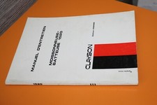 (227A) Manuel d'entretien CLAYSON Moissonneuse batteuse 1520