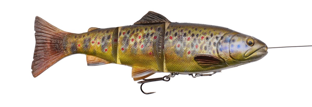 Savage Gear 4D Line Thru Trout Swimbait Lures - Realistic Bait For Pike, Zander & Salmon