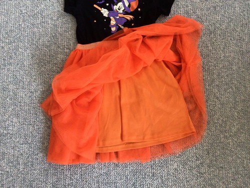 Girl's Disney Minnie Mouse Halloween Dress with Hood - Sz. 4/5 - Picture 4 of 6