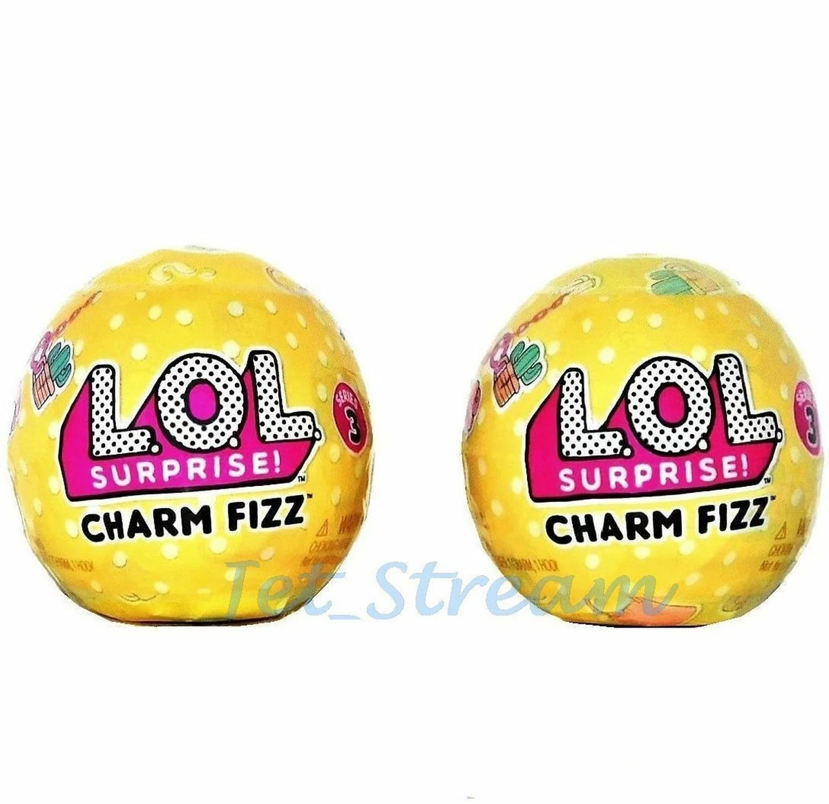 LOL SURPRISE CHARM FIZZ Balls Series 3 2 Balls 100 Authentic