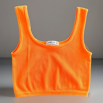 FB Sister bauchfreies Trägershirt orange XS