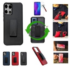 For T-Mobile Revvl 7 5G, Shockproof 360-Degree Rotating Belt Clip Case Cover TG