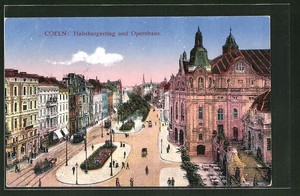 Ansichtskarte Koln Neustadt Habsburgerring Und Opernhaus 1912 Ebay
