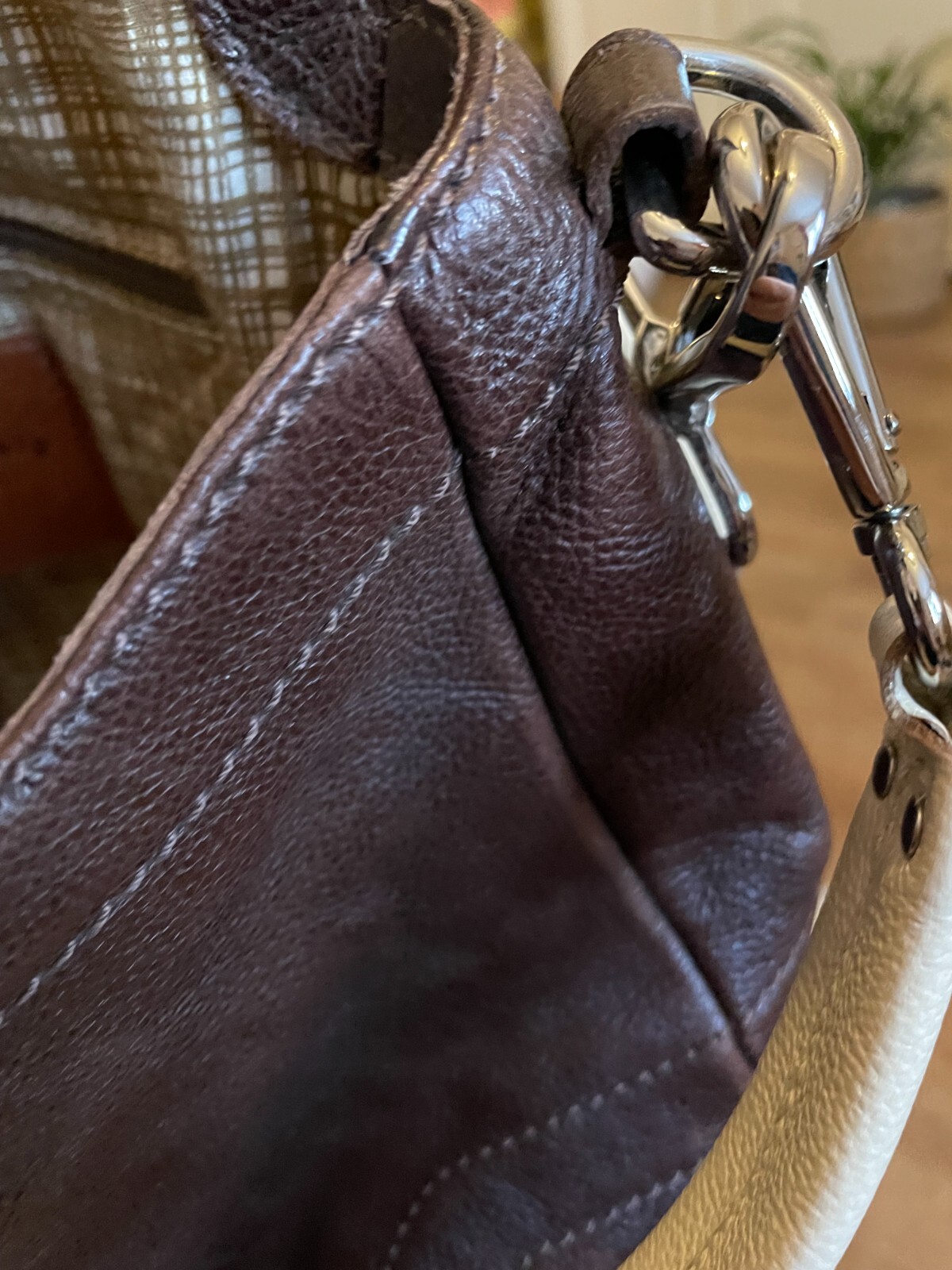 Orla Kiely Leather Bag (Brown) Good Condition HTF eBay