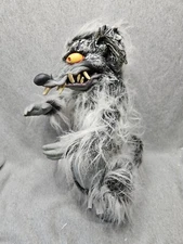 Y2K Giant Rabid Rat Monster Werewolf Zombie Rubber Fur Halloween Paper Magic