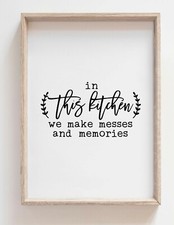 Living Room Prints Black and White Funny Wall Art Pictures Poster Kitchen Love