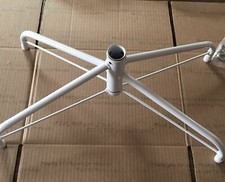 Folding Artificial Christmas Tree Stand Indoor Outdoor White For 4' to 6' Trees