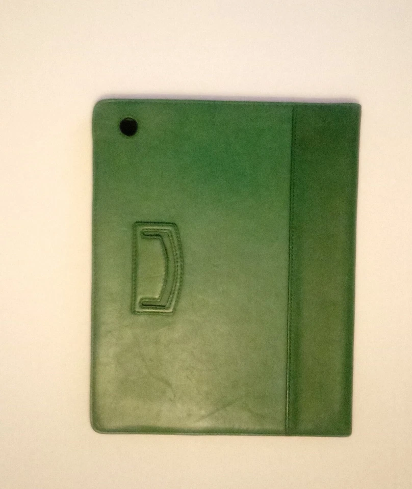 Coach Universal Device, Ipad 3, Tablet Leather Sleeve Case Lined Cover Green - Image 3 of 3