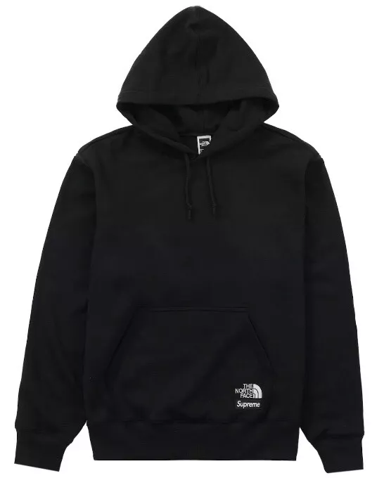 SUPREME THE NORTH FACE CONVERTIBLE HOODED SWEATSHIRT BLACK SmalI