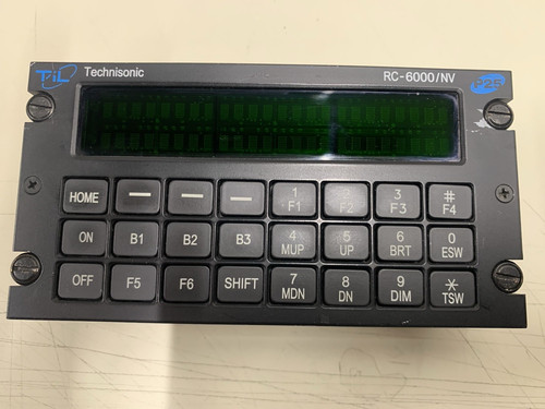 USED TECHNISONIC REMOTE CONTROL HEAD MODEL RC-6000 P/N: 021213-1 GOOD CONDITION.