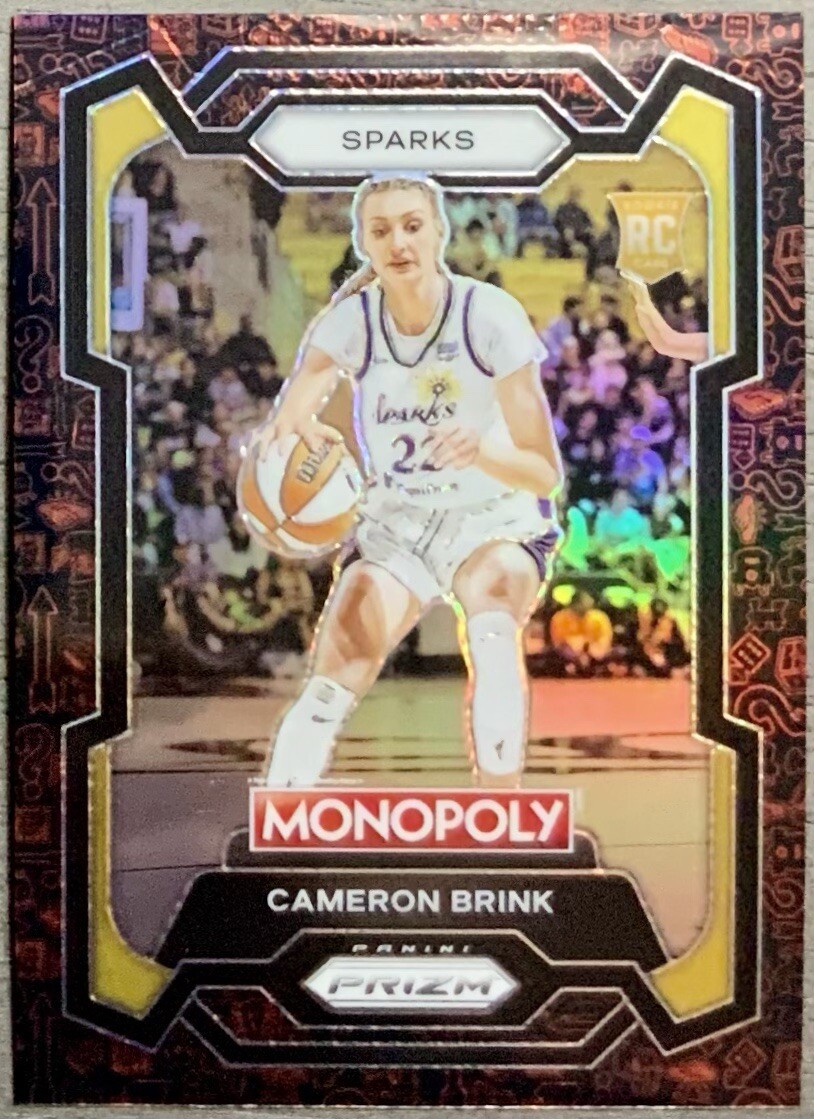 2024 WNBA Prizm Monopoly CAMERON BRINK Red Classic Icons Rookie RC #39