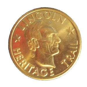 Vtg Lincoln Heritage Trail Medal Kentucky Indiana Illinois Route 1969 Token Coin