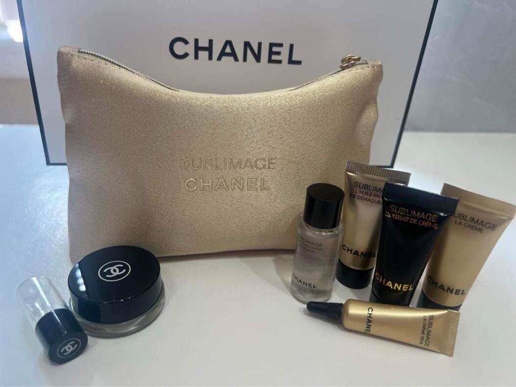 Chanel SUBLIMAGE Travel 8 Pieces Bundle with SUBLIMAGE Pouch 6.5  