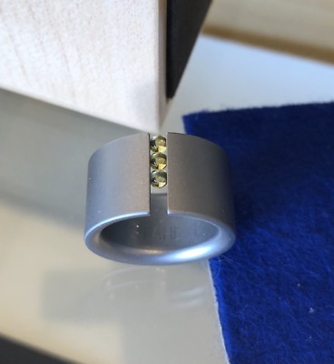 Niessing Abakus Ring - Stainless Steel Size 1 (US 5)