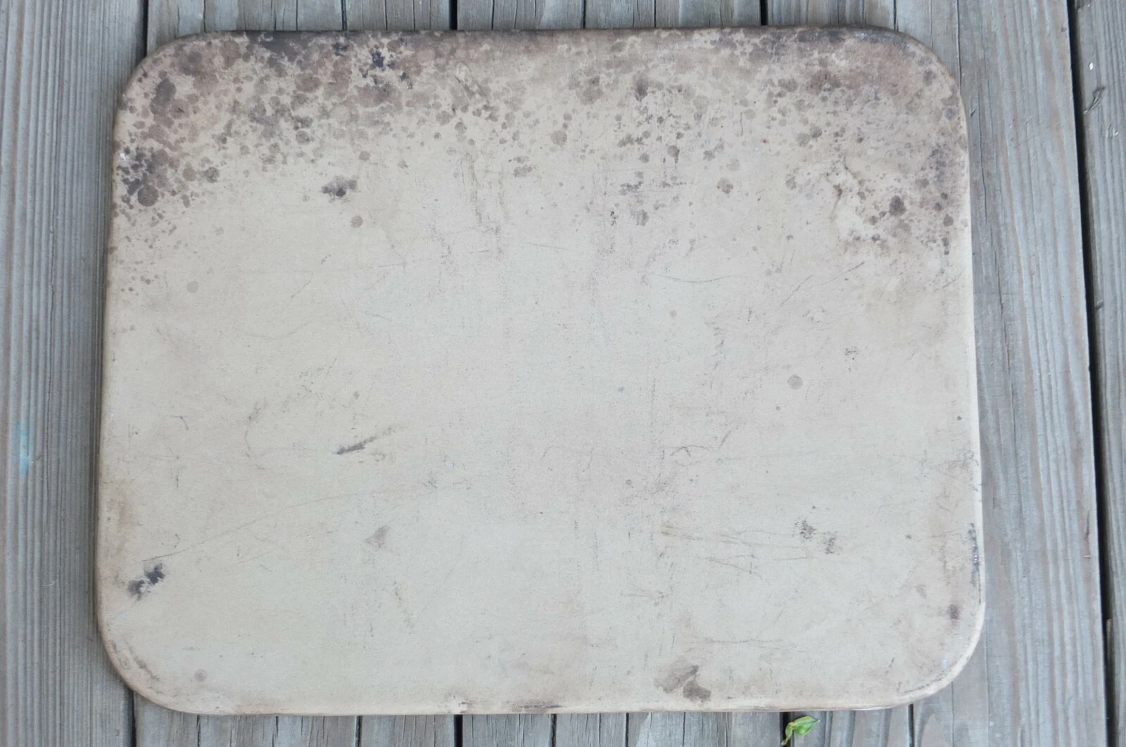 PAMPERED CHEF Family Heritage Stoneware ~ 12" x 15" BAKING STONE ~ Well Seasoned