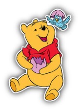 Winnie The Pooh Cartoon Sticker Bumper Decal - ''SIZES''