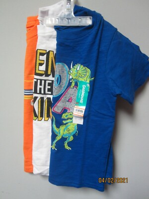 Garanimals Toddler Baby Boy 3-Piece Assorted Colors Graphic T-Shirts Size 4T LOT