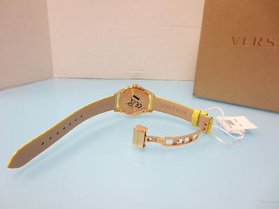Versace Women\'s VFF050013 Dafne Rose Gold Ion Plated Steel Yellow Leather Watch Versace Women main image 3