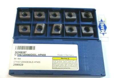 10 MAPAL Wendeplatten CTHE  120640 D03L HP455 Neu H32329
