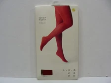 A NEW DAY - SALSA RED - S/M SIZE CONTROL TOP OPAQUE TIGHTS!