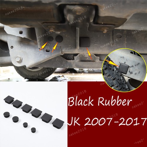 10×Chassis Waterproof Rubber Stopper Plug Fit For Jeep Wrangler JK 2007