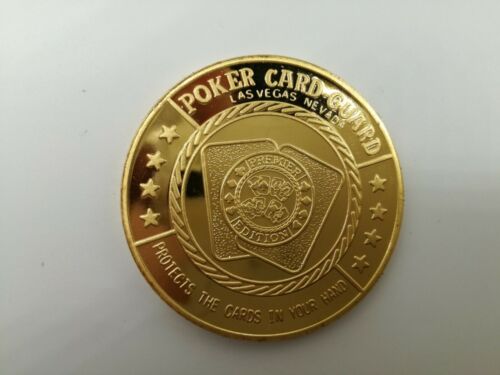When I Go All In Golden Casino Poker Chip Coin Card Guard Protector - Picture 3 of 3