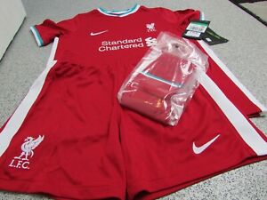 Genuine NIKE Liverpool Junior Unisex Kid&#039;s Home Kit 2020/21, Size: 7-8 Years