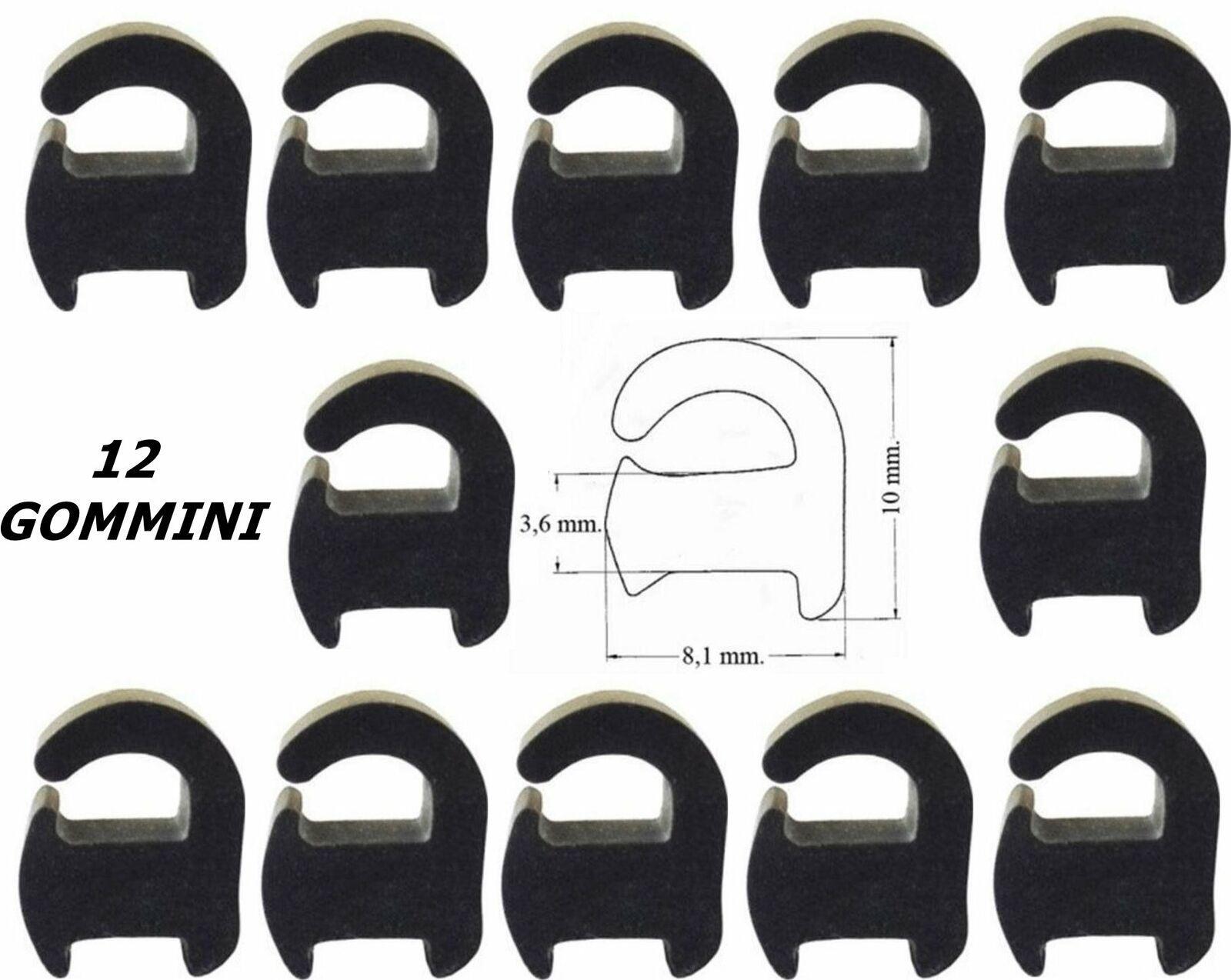 ARISTON INDESIT / SMEG CANDY 12 PZ GOMMINO ANTIGRAFFIO GRIGLIA CUCINA GAS  P0001