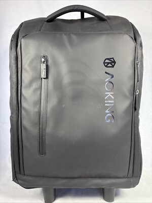 AOKING 20/22   Water Resistant Rolling Wheeled Backpack Laptop Compartment 