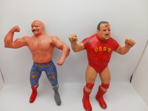 Vintage LJN WWF Wrestling  Tag Team Iron Sheik And...
