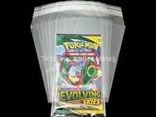 10X - Pokemon Booster Pack Protective Sleeves Magic Yu-Gi-Oh (Pack not Included)