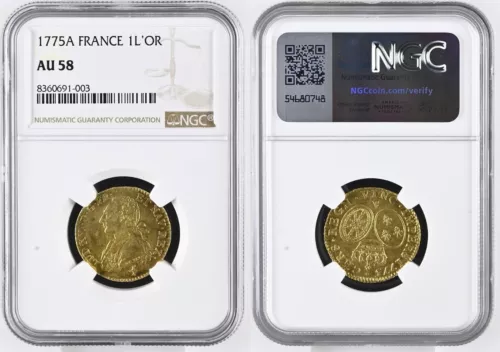 France - Louis XVI - Louis d'or 1775 Paris - NGC AU58 - TOP POP