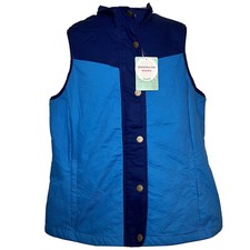 Women’s Magellan New Blue Quilted Vest-size L Nwt
