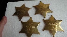 NOVELTY BADGE CUT THE BULL NO DISCOUNT movie props OBSOLETE BADGE  BX 56 GARAGE