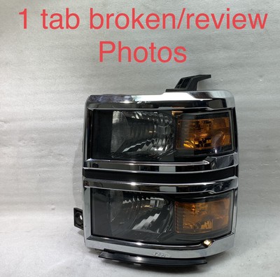 2014 2015 Chevrolet Silverado OEM Headlight Left Driver Halogen  