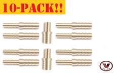 10-PACK 1/4"X1/8" Brass Barb Hose Splicer Mender Straight Fitting 129-4-2 NEW 