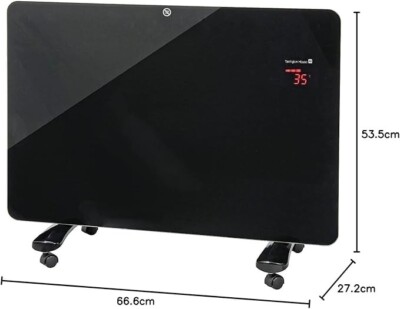 Glaspanel Heizgerät Konvektionsheizgerät Elektrisch Heizer 600/900/1500W FB