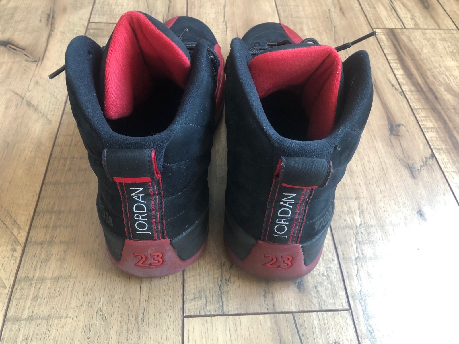 Nike Air Jordan 12 Retro Flu Flu Flu Game Size 12 Bred 2009 Black Varsity Red c587a2 Nike Air Jordan 12 Retro Flu Flu Flu Game Size 12 Bred 2009 Black Varsity Red c587a2