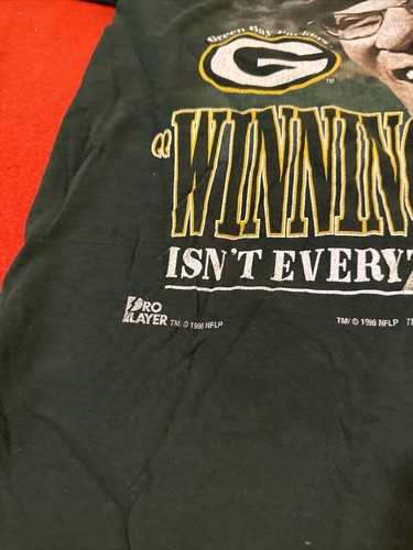 Vince Lombardi Vtg Green Bay Packers T Shirt Super Bowl XXXI Single Stitch XL 97 - Picture 4 of 14