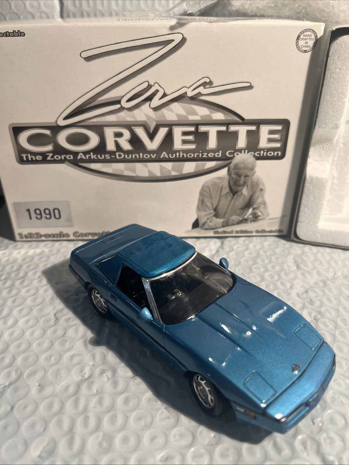 1:32 1990 CORVETTE ZORA ARKUS-DUNTOV AUTHORIZED COLLECTION BY ACTION W/BOX