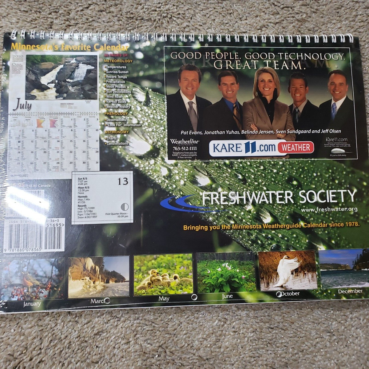 SEALED LOT of 4 Minnesota Environment Weatherguide Wall Calendar 2007 2009  2010 | eBay