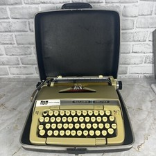 Smith Corona SCM Galaxie Deluxe Typewriter w/Case - Vintage Working Well thumbnail