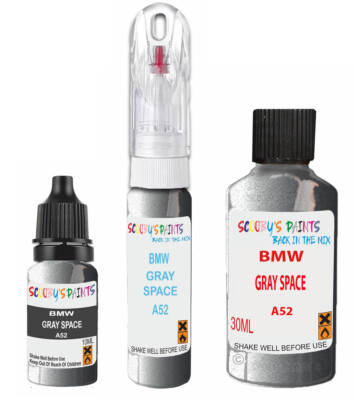 BASF OEM Touch-Up Paint Kit For BMW Space Gray (Code A52) – 2oz Brush-On, Gloss Finish 6 thumbnail image